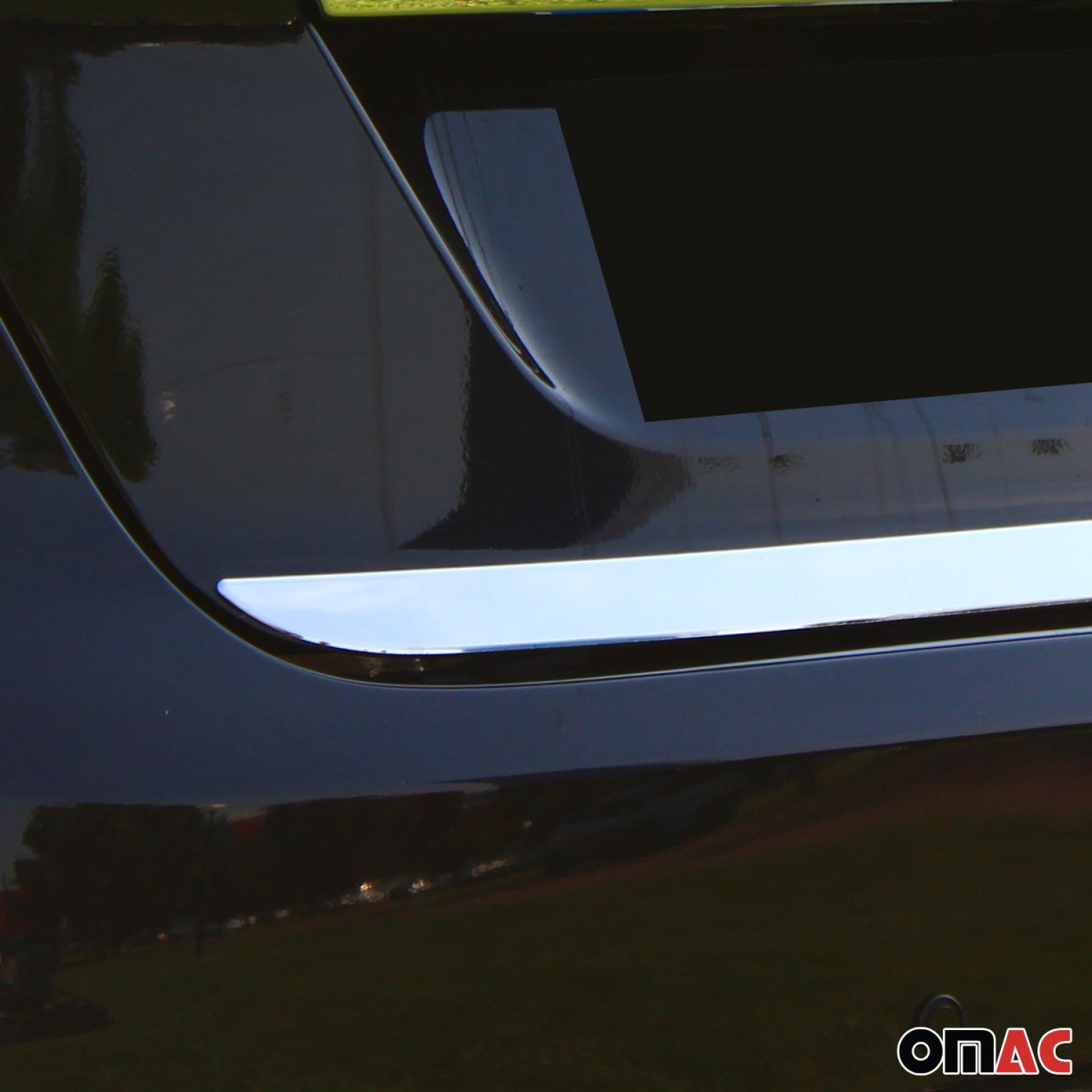 Ford Fiesta Tailgate Trim - Omac - S.Steel - Gloss Silver - '11-'19